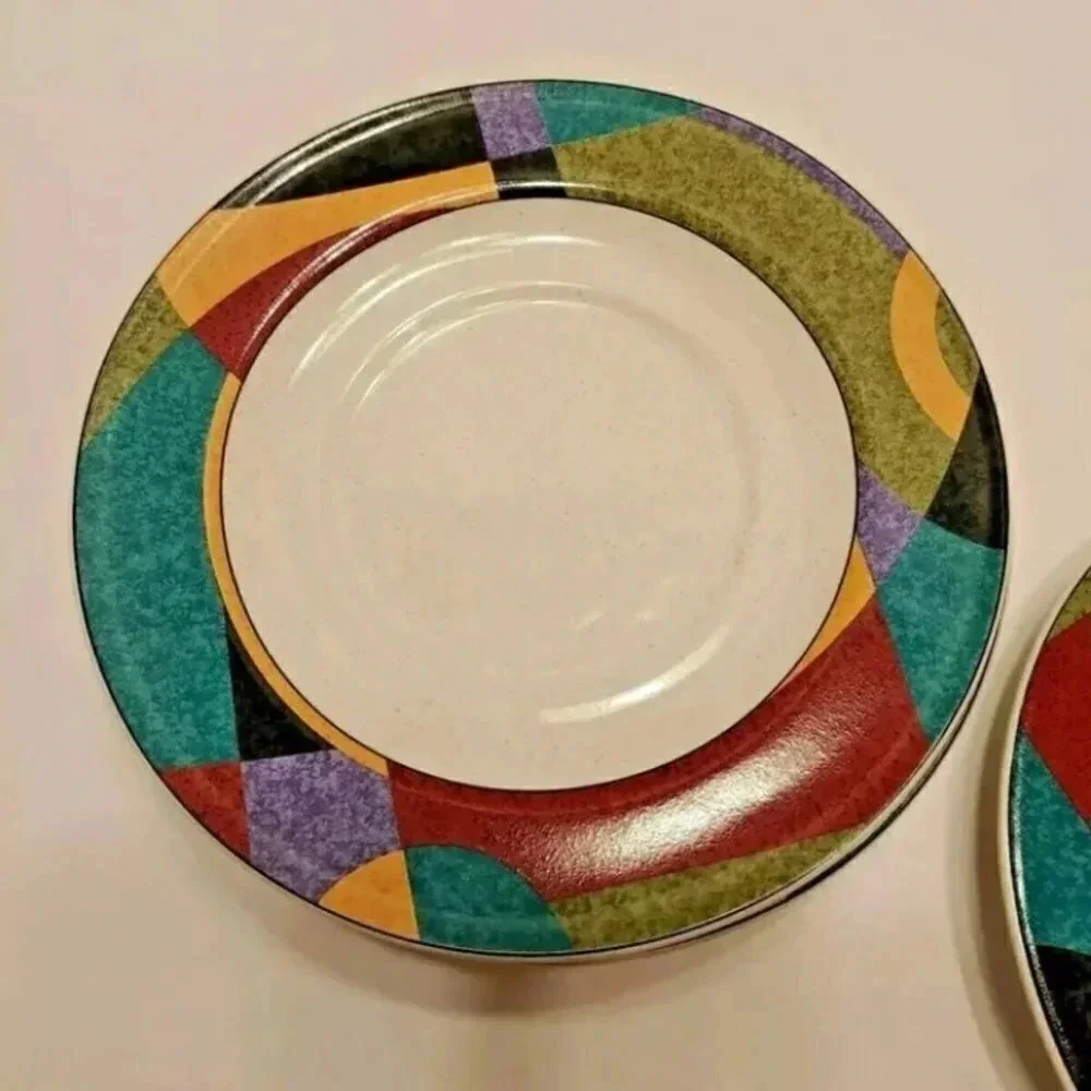 Studio Nova Impulse 6.5" Saucers, Set Of Four Small Plates (4) Y 2262 - Picture 8 of 9